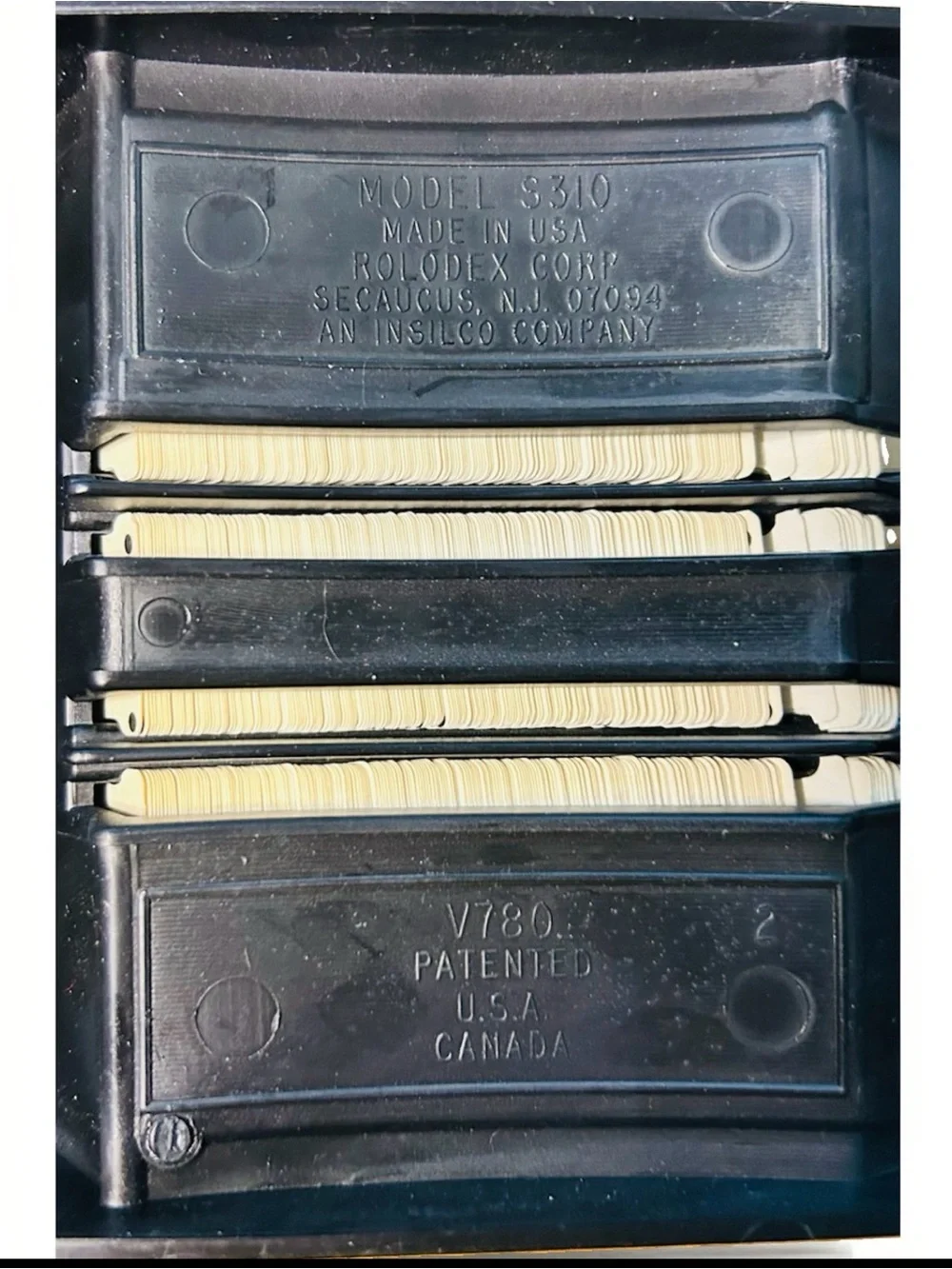 Vintage Rolodex Petite Address/Telephone Card File Organizer Model S310